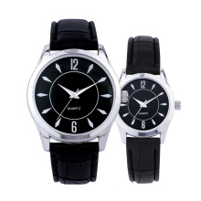 Promotion Custom Unisex Adult Analogue Quartz Couple Watch with Leather Strap
